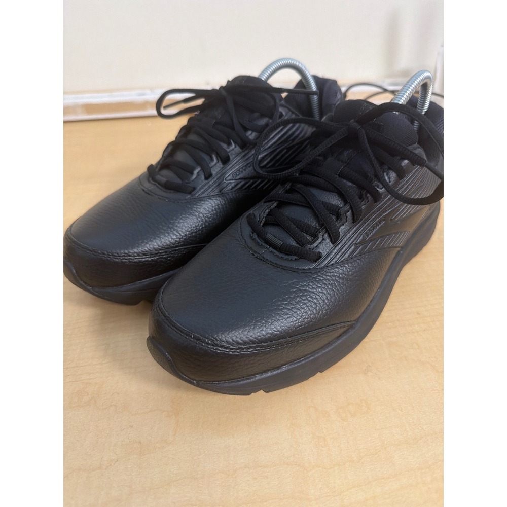 Brooks Addiction Walker 2 Black Leather Walking Shoes 1103181D072 Mens 10.5 D
